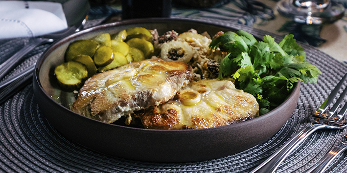 Receita: Cao Grelhado com Farofa de Banana Passa