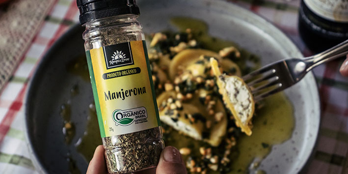 Receita: Ravili de Ricota com Manjerona