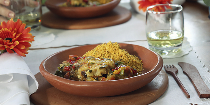 Moqueca temperada com Crcuma e Colorau